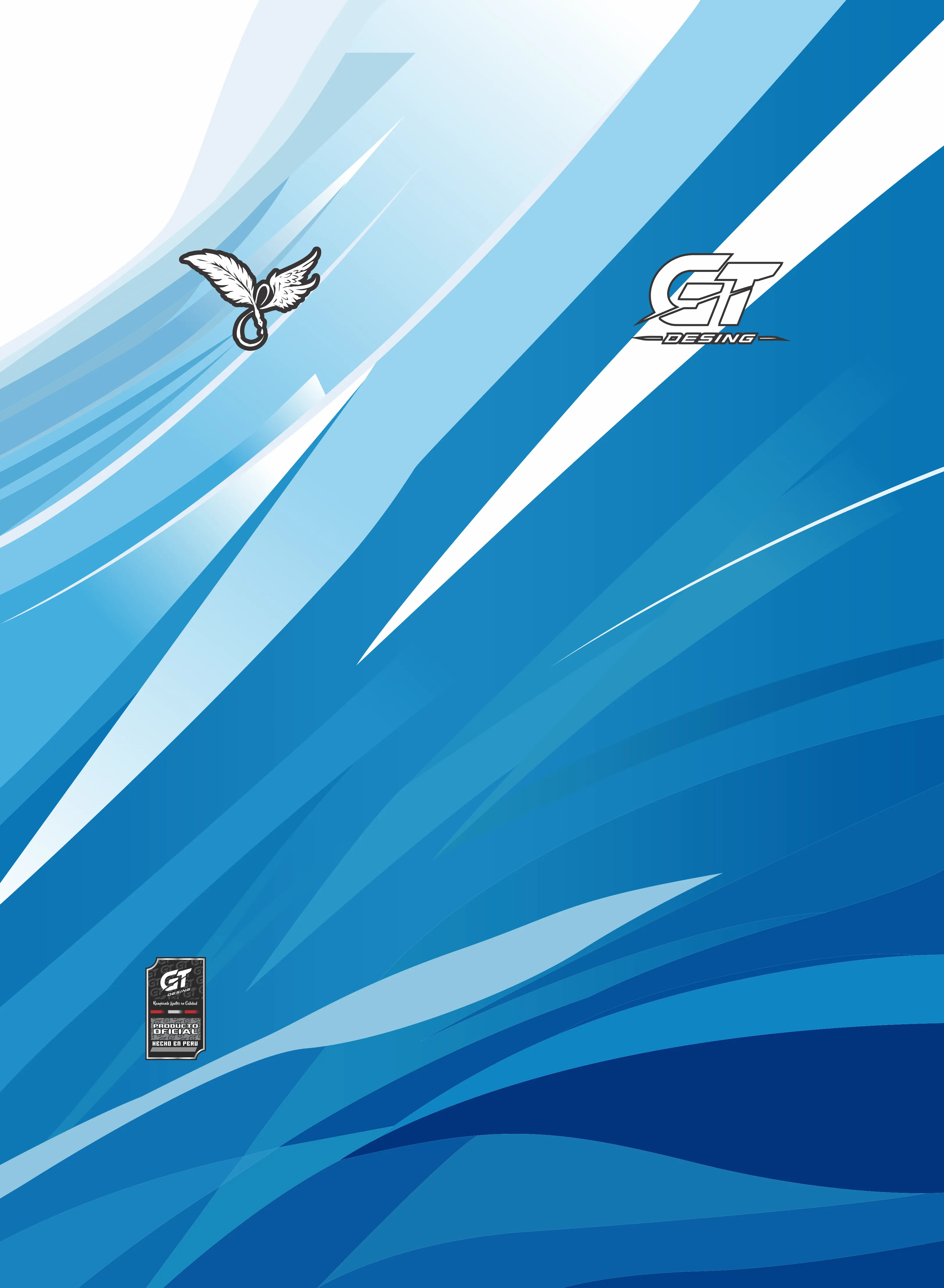 lineal azul blanco